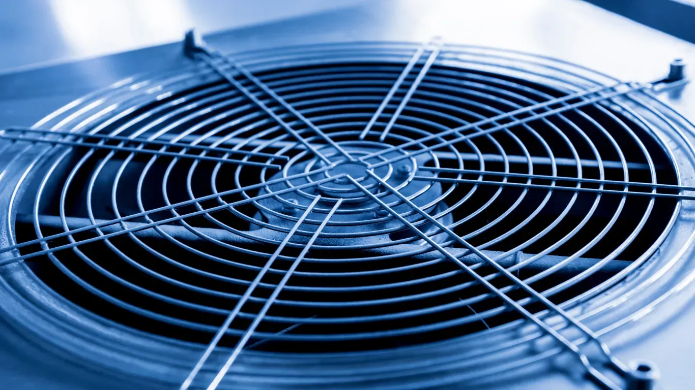 Outdoor air conditioning fan